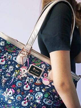 Tokidoki x Ashlyn Anne Galactic Space Cosmo Asia Limited 2018 Tote Bag Purse NWT